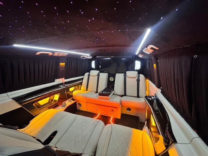 Luxury VIP van interior for Side transfers